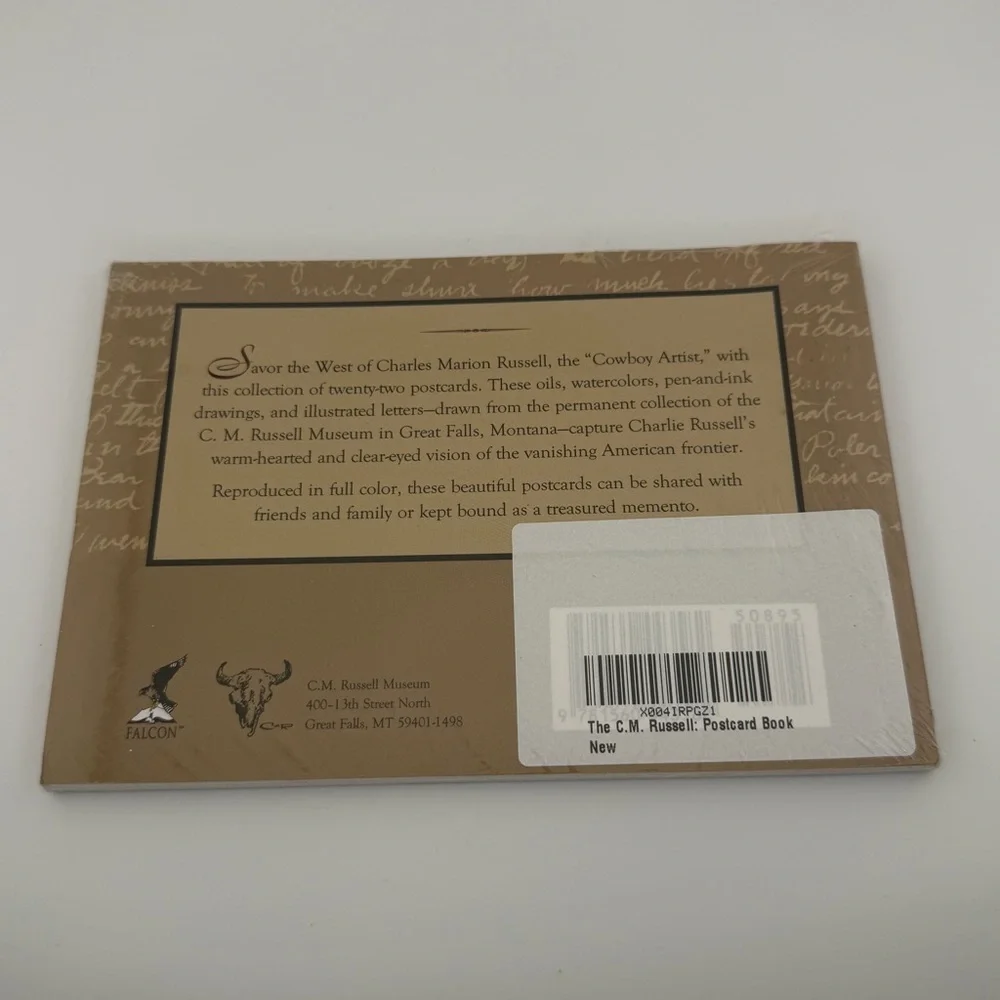 C.M. Russell Postcard Book - New Sealed